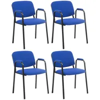 CLP 4er Set Besucherstühle Ken Pro Stoff Mit Gepolsterten