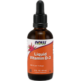 NOW Foods Vitamin D-3 Liquid 400 IU - 60 ml.)