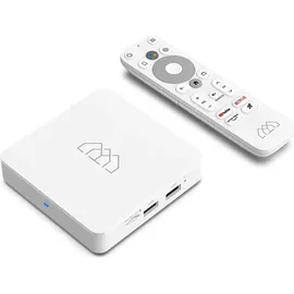 Homatics Box R Lite Android TV Mediaplayer Weiß 4K UHD, 5GHz WiFi, Bluetooth, Sprachfernbedienung)