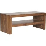 KADIMA DESIGN Couchtisch Massiv-Holz Durban 110 cm breit Wohnzimmer-Tisch Design braun Landhaus-Stil