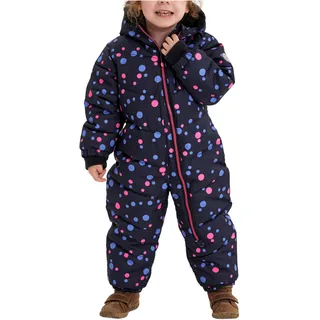 Schneeoverall KILLTEC "Karter Mini", Kinder, Gr. 74/80, Normalgrößen, blau (navy), Oberstoff: 100% Polyester, Futter: 100% Polyester, Wattierung: 100% Polyester, sportlich, Overalls, Schneeanzug: wasserabweisend, winddicht, warm, leicht anzuziehen