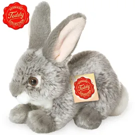 Teddy-Hermann Hase sitzend grau