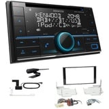 Kenwood 2-DIN CD-Receiver Autoradio Bluetooth DAB+ für Nissan Micra IV Facelift