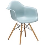 Vitra Stuhl Eames Plastic Armchair RE 83x63x59 cm eisgrau, Gestell: Ahorn, Designer Charles & Ray Eames