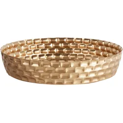 Dekotablett SUEZ Metall Gold