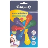 Pelikan Wachsmalstifte Wachsmalmäuse, 6er Set