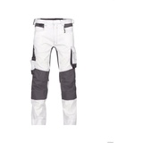 DASSY DASSY® Dynax Painters Malerhose mit Stretch und Kniepolstertaschen weiß/anthrazitgrau Gr. 62