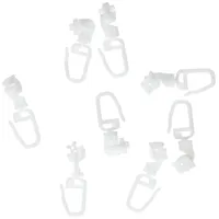 GARDINIA Drehgleiter für 4 mm Laufkanal Weiß 20-er Pack