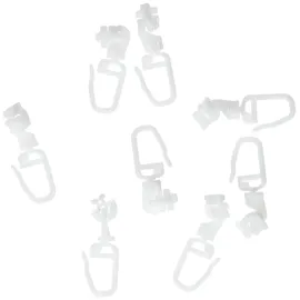 GARDINIA Drehgleiter für 4 mm Laufkanal Weiß 20-er Pack