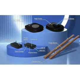 Aeroband PocketDrum 2 MAX, Set (E-Drum), Schlagzeug Braun