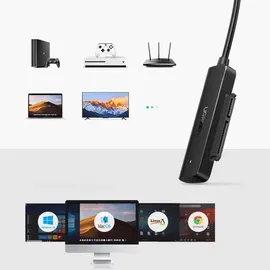 UGREEN USB 3.0) auf SATA 3.0) Adapter, SSD, - Festplatte Zubehör