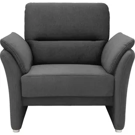 DOMO collection Sessel DOMO COLLECTION "Pina elegant und zeitloser Clubsessel, bequemer Cocktailsessel", grau (anthrazit), B:99cm H:95cm T:88cm, 100% Polyester, Sessel, Sessel, Hoher Sitzkomfort, Luxus-Microfaser weich, anthrazit