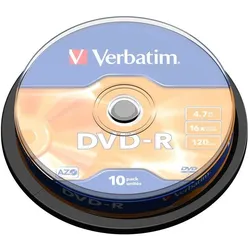 Verbatim DVD-R Matt Silver 4,7 GB 10 Stück(e)