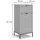 Vicco Eliza Midischrank 40 x 87 cm Grau