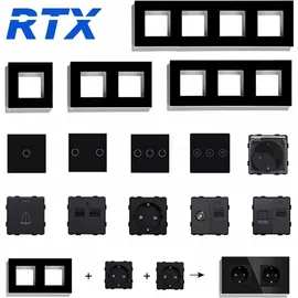 OEM Wandsteckdose Lan Rj45 Modul Rtx Sh schwarz