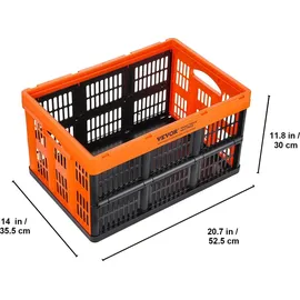 Vevor Klappbox 45 L 3-tlg. orange