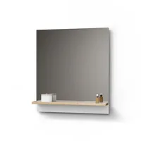 Livinity Livinity® Badspiegel, Weiß, 60 x 67 cm mit