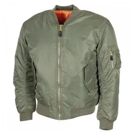 Max Fuchs MFH - Max Fuchs US MA1 Pilotenjacke oliv, Größe L