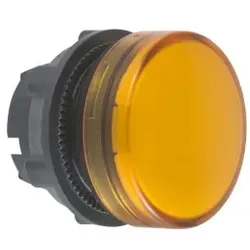 Schneider Electric ZB5AV053 Leuchtmelder, Frontelement, Harmony XB5, Kunststoff, 22mm, orange, für universelle LED, glatte Kalotte