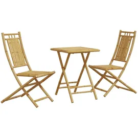 vidaXL 3-tlg. Bistro-Set Bambus
