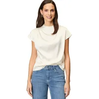 Zero Damen Blusentop mit Stehkragen Eggnog,34 - 34