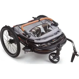 Bobike 2-in-1-Kinderanhänger grau