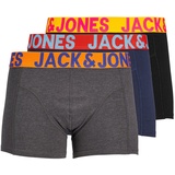 JACK & JONES Trunks black/black L 3er Pack