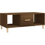 furnicato Moderner Couchtisch Braun Eiche 102 x 50 x 40 cm