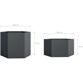 Westmann Varia 100 x 77 x 77 cm + 100 x 52 x 52 cm Anthrazit