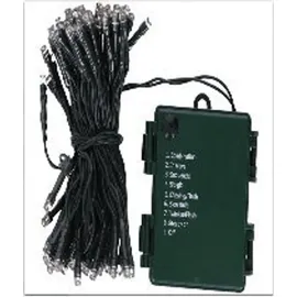 FHS International LED Batterielichterkette 1 m Warmweiß