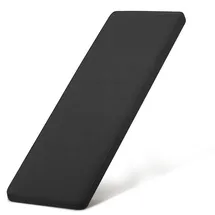 Beautissu Bankauflage 100 x 48 x 5 cm anthrazit 1 St.