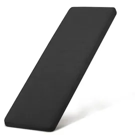 Beautissu Bankauflage 100 x 48 x 5 cm anthrazit 1 St.