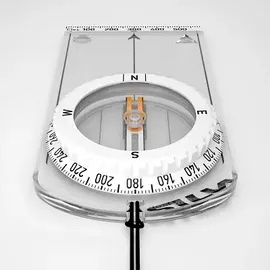 Silva Spike Jet Classic Kompass - Clear / White - One Size