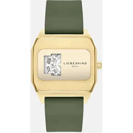 Liebeskind Berlin Quarzuhr "Vinyl Vision", grün, Armbanduhren, Damen, Quarzuhr, Armbanduhr, Damenuhr, Herbst/Winter 2025 LT-0502-LQ