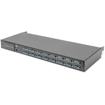 Digitus Modularer KVM Switch 16-Port VGA, Aufrüstkit, kaskadierbar, opt. IP Zugriff