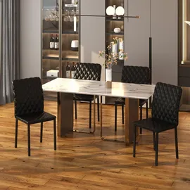 Homcom Esszimmerstuhl Kunstleder,