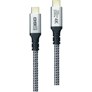 2Go 797512 USB Kabel 1,2 m USB 3.2 Gen 2 (3.1 Gen 2) USB C Schwarz