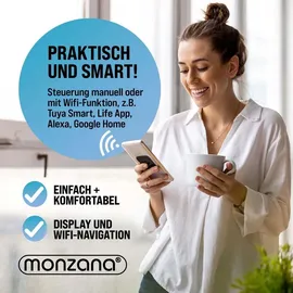 monzana MSPM900 Tischgeschirrspüler (freistehend, 450 mm breit, Weiß)