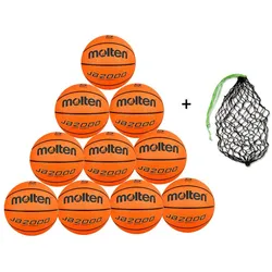 Molten Basketball B5C2000-L 10er Ballpaket inkl. Ballnetz