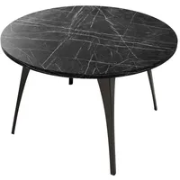 Mirjan24 Couchtisch, Schwarz, Rund,Rund, 75x45x75 cm, Wohnzimmer, Wohnzimmertische, Couchtische