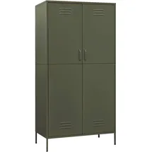 vidaXL Olivgrüner Kleiderschrank 90x50x180 cm