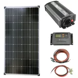 Solartronics Komplettset Watt Solarmodul 600 Watt Wandler Laderegler Photovoltaik Inselanlage