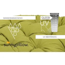 sunnypillow Papasansessel Loungesessel grün