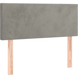 vidaXL Boxspringbett 100 x 200 cm Hellgrau