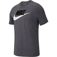 Nike Sportswear T-Shirt Herren dk grey heather/black/white M