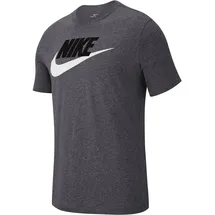 Nike Sportswear T-Shirt Herren dk grey heather/black/white M