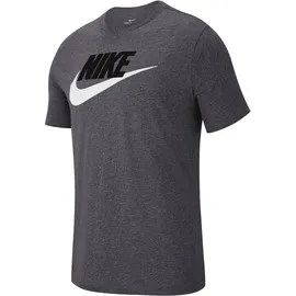 Nike Sportswear T-Shirt Herren dk grey heather/black/white M