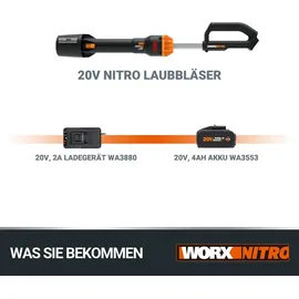 Worx WG543E inkl. 1 x 4,0 Ah + Ladegerät