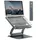 Exsys Laptopständer mit Abnehmbarer 7 in 1 USB-C DockingS f.Laptop Notebook MacBook Tablet EX-1224HM