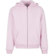 URBAN CLASSICS Fluffy Zip Cardigan Rosa M